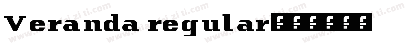 Veranda regular字体转换